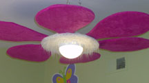 Flower light for child's room